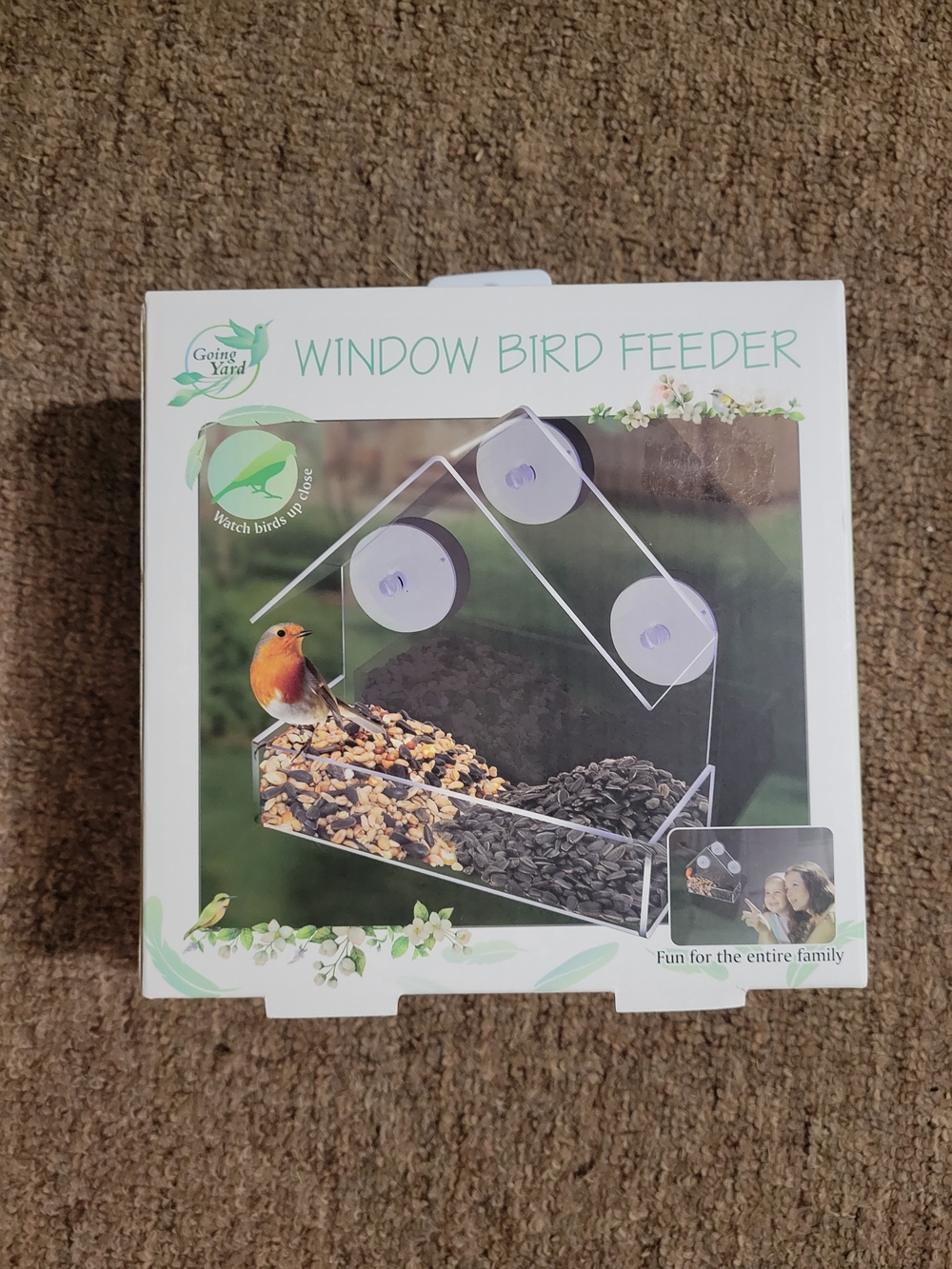 Window Bird Feeder - Clear